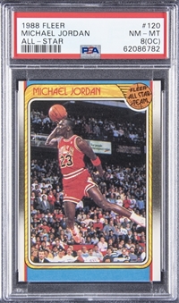 1988-89 Fleer #120 Michael Jordan All-Star – PSA NM-MT 8 (OC)
